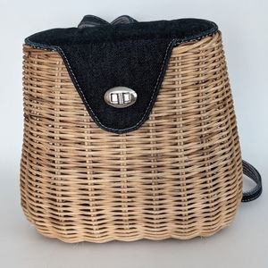 Tommy Hilfiger Wicker Rattan Backpack
